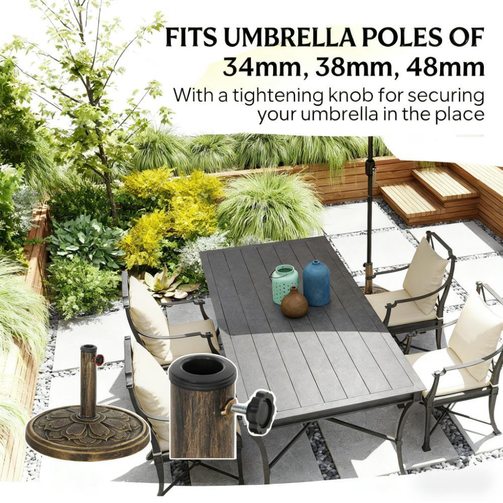 Umbrella Stand, Patio Umbrella Base, Resin Outdoor Umbrella Stand Base