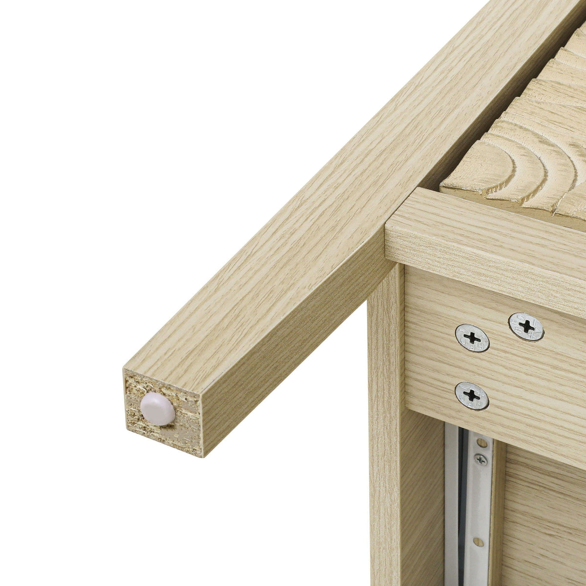 3 Drawer Cabinet - Natural Wood Finish