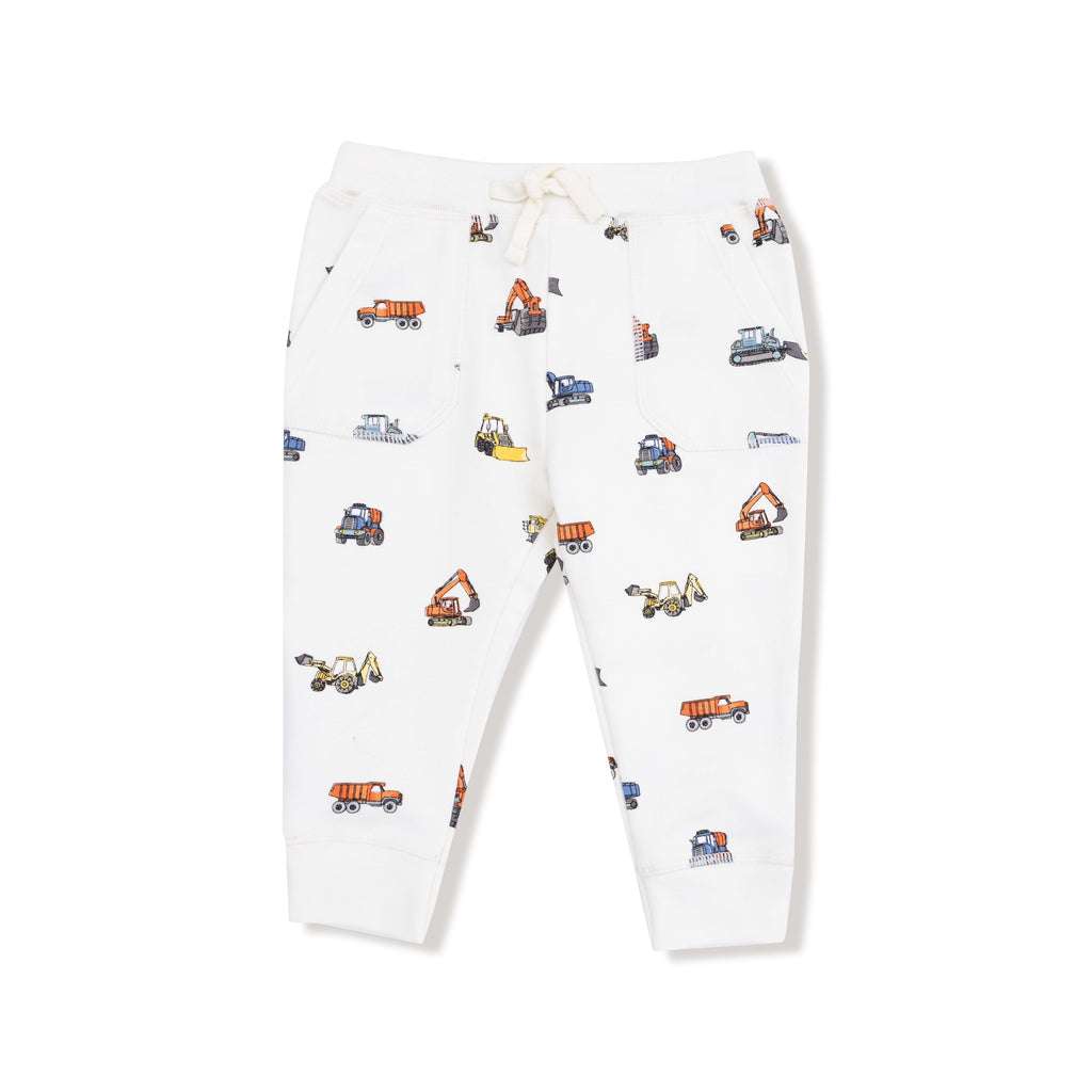 Construction Vehicles - Zip Hoodie and Jogger Set