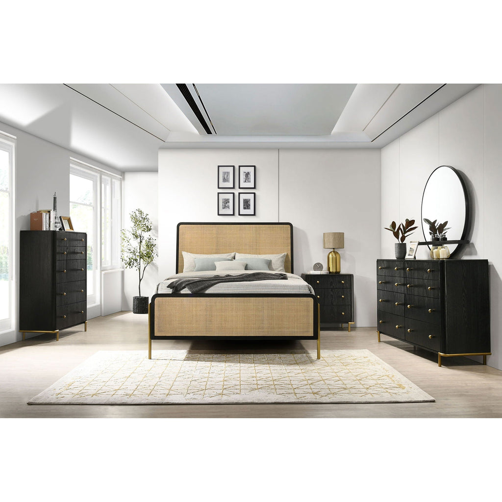 Anser - 8 Drawer Dresser - Black