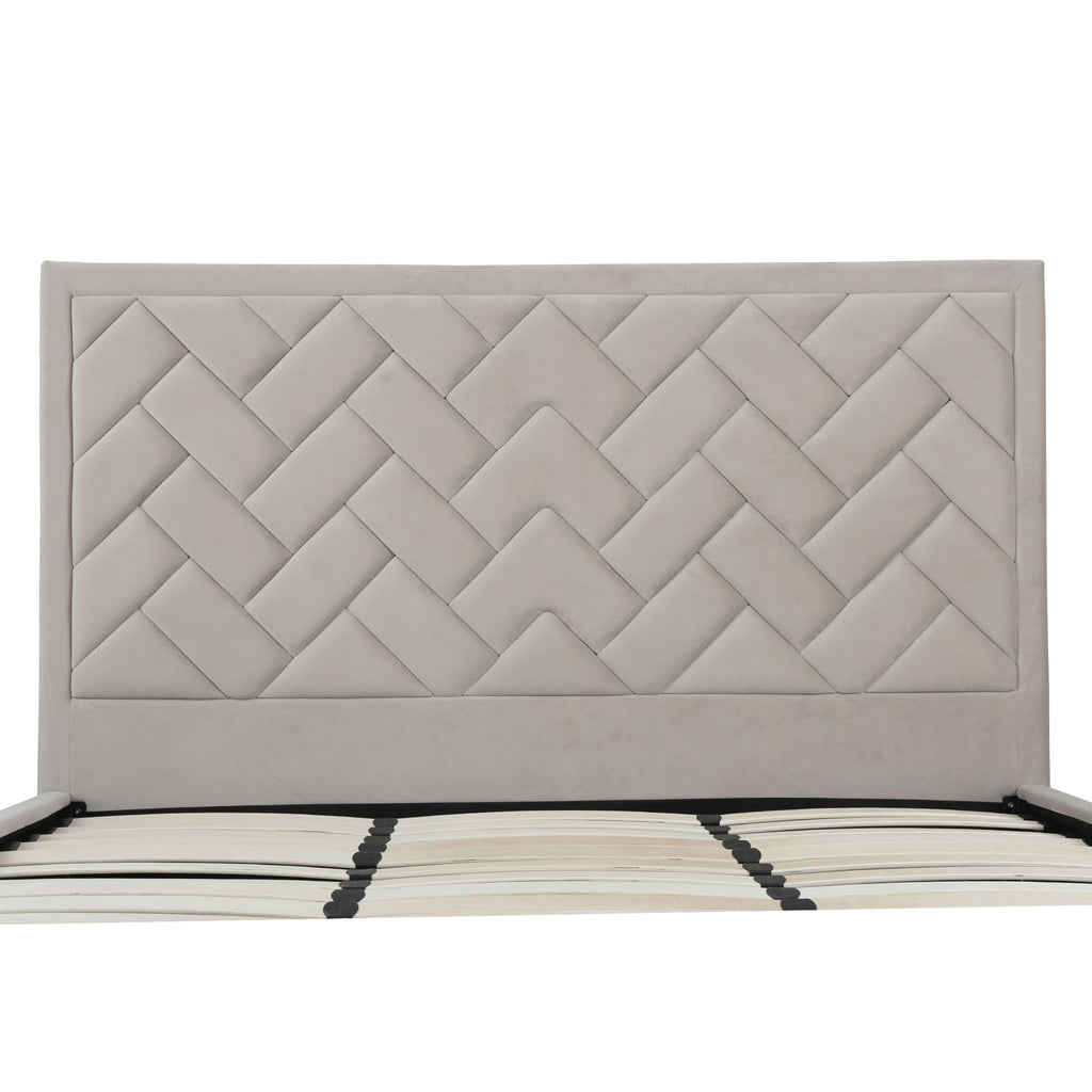 Crosby - Bed With Upholstered Headboard And Slats