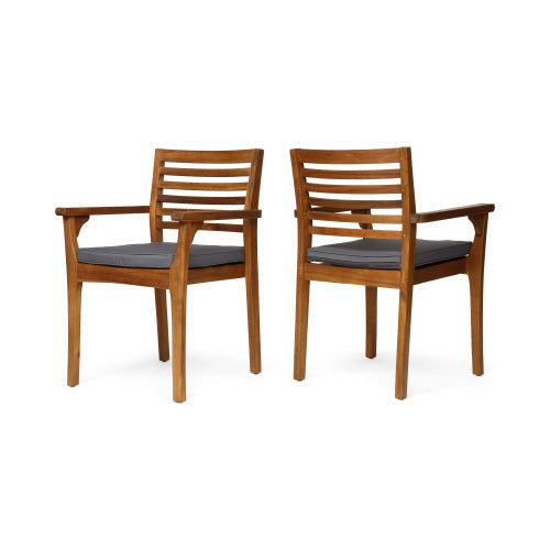 7 Pieces Acacia Wood Outdoor Dining Set