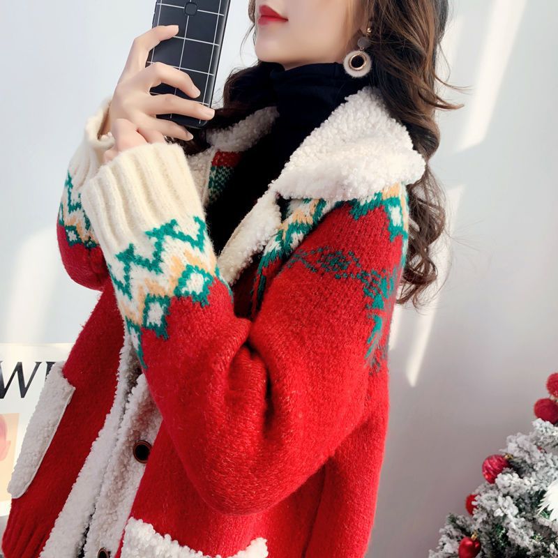 Korean-style New Relaxed-fit Lambswool Coat For Women