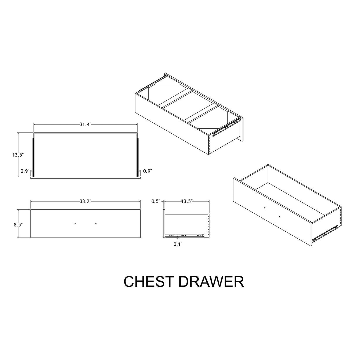 Augusta - Chest - Beige Brown