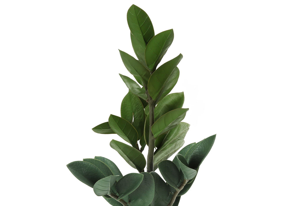 20" Tall Artificial ZZ Plant in Grey Cement Pot