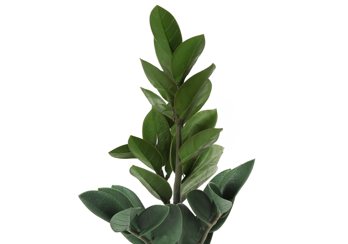 20" Tall Artificial ZZ Plant in Grey Cement Pot