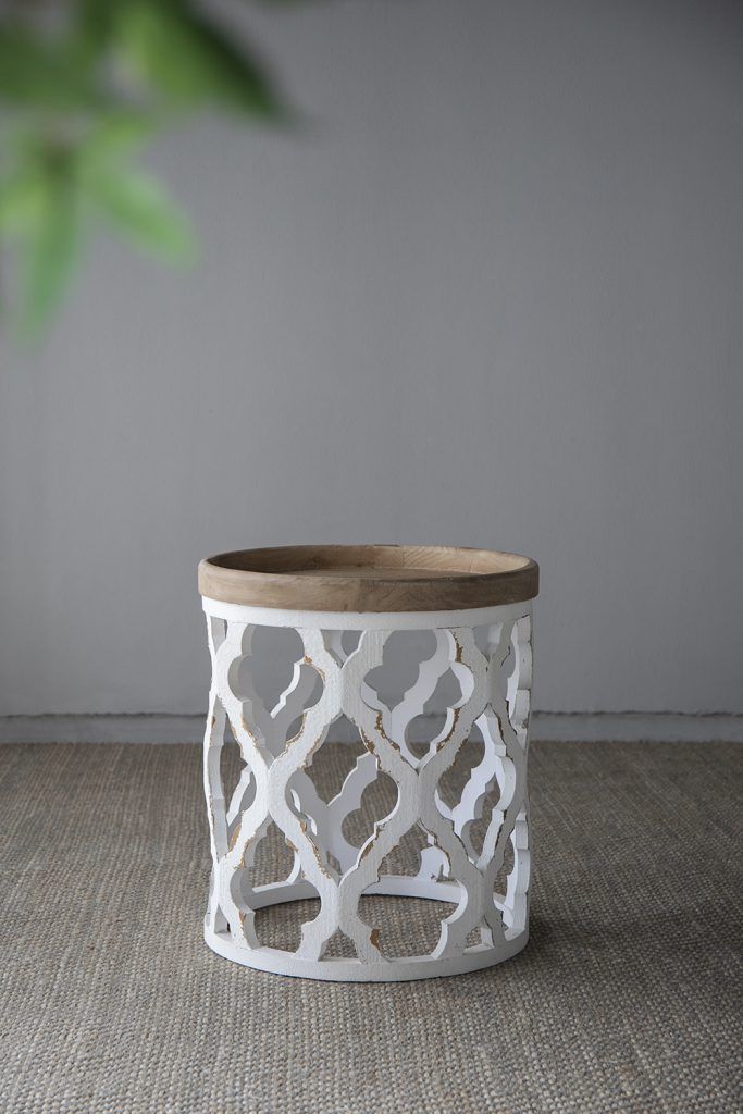 Stylish Rustic Round Wooden Table