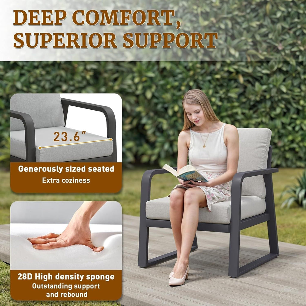 FR One Three-Seater + Two Single Seats + One Coffee Table