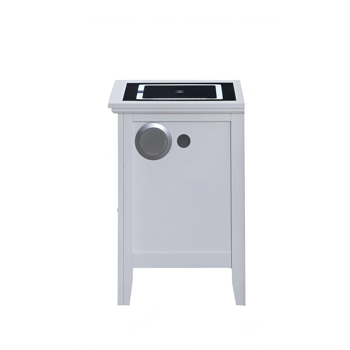 Hammond - Smart 3 Drawer Nightstand With USB Charging And Integrated Speakers - White