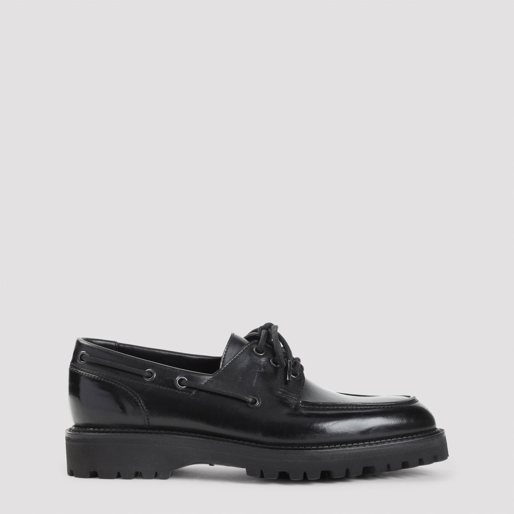 JOHN LOBB Leather Derbies for Men - Round Toe Design