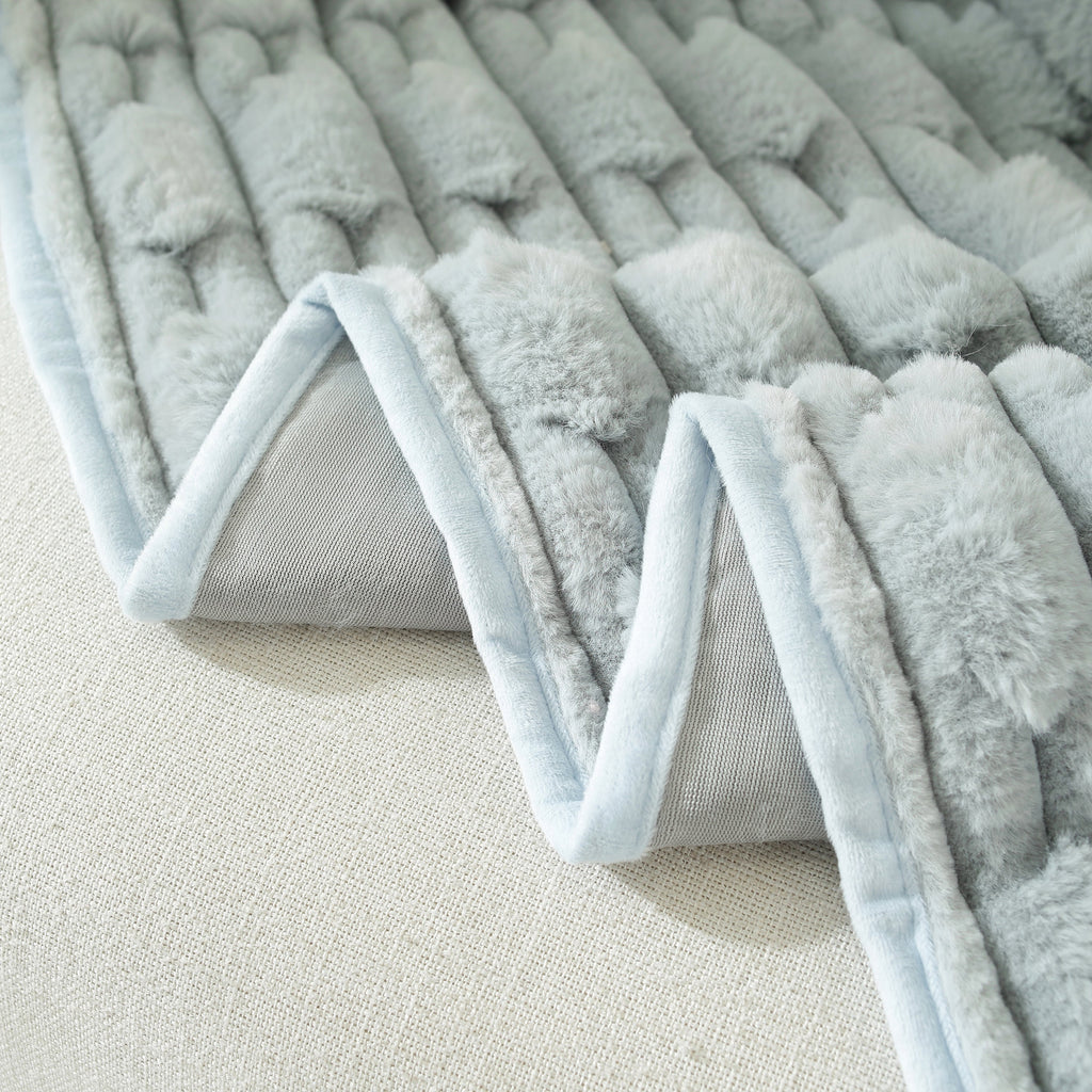 Fluffy Faux Fur Couch Cover Plush Sofa Throw, Warm & Stylish Sofa Protector