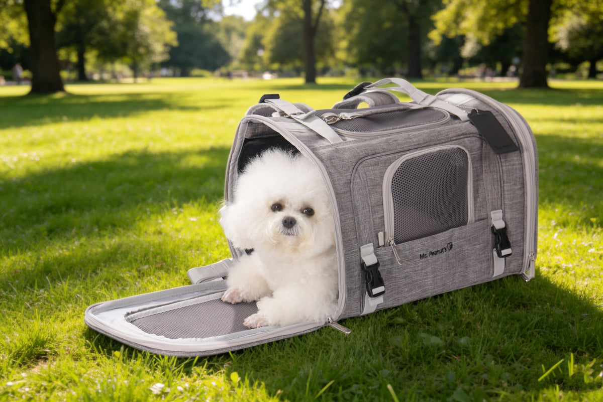 Mr. Peanut's Monterey Series Airline Compliant Horizontal Backpack Pet Carrier