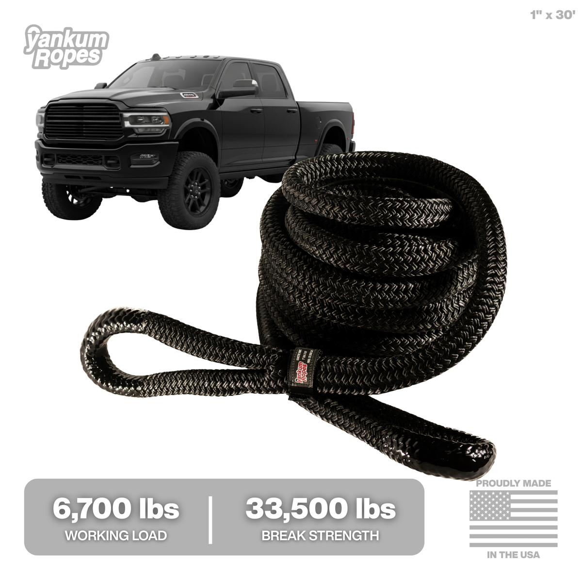 1" Kinetic Recovery Rope "Rattler"