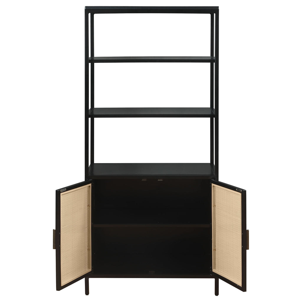 Kenneth - 3 Shelf Radio Weave Accent Cabinet