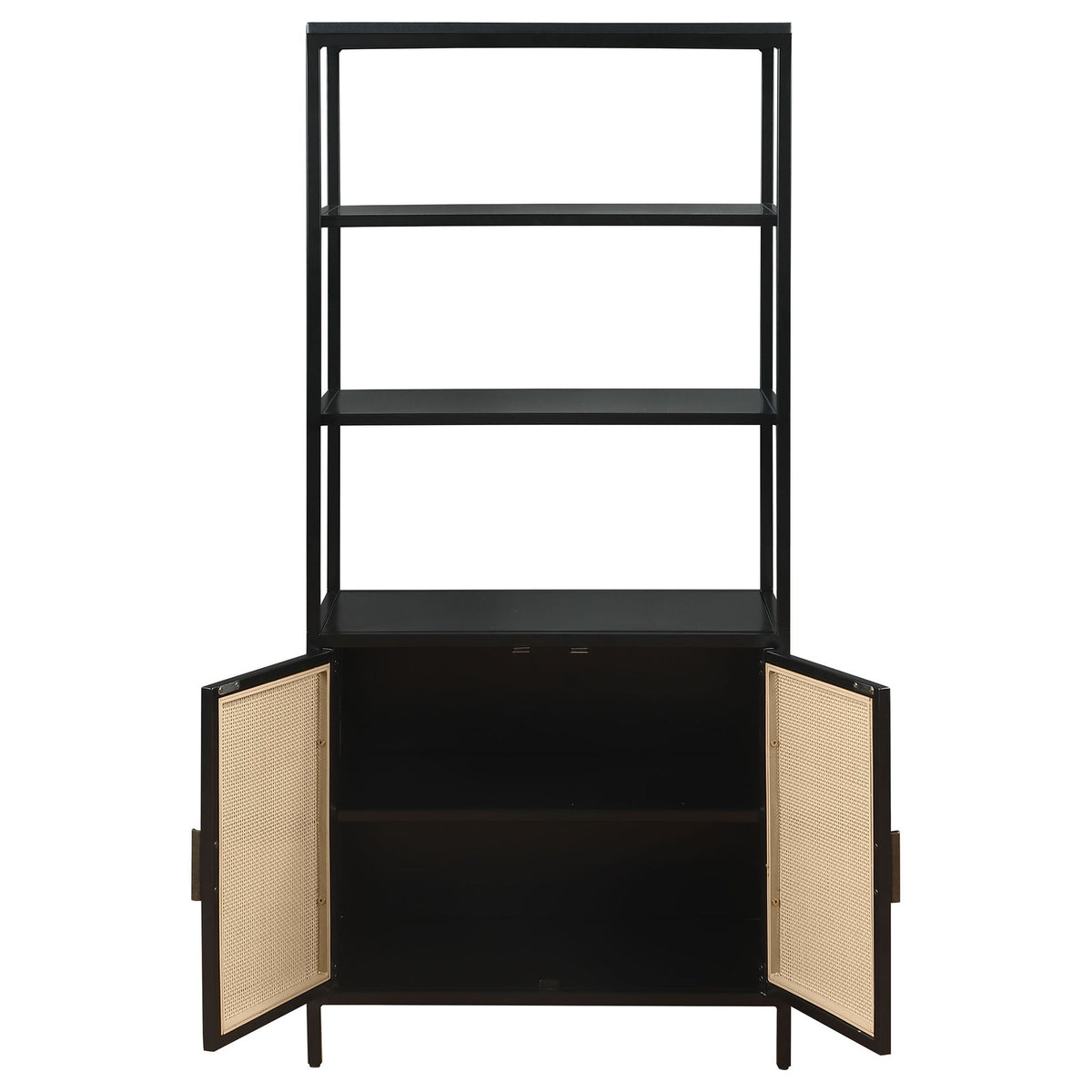 Kenneth - 3 Shelf Radio Weave Accent Cabinet