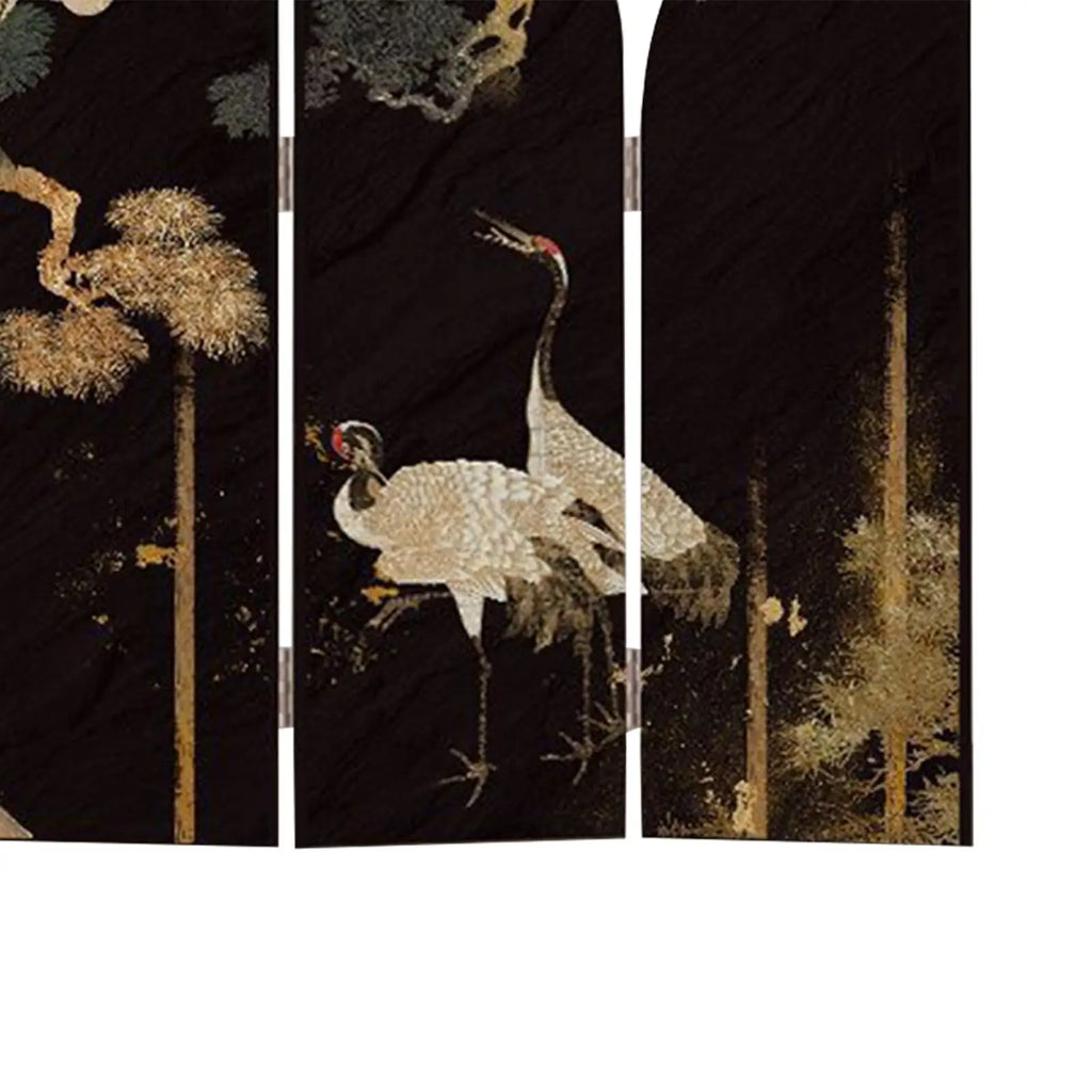 Mini Chinese Folding Screen – Desktop Flower & Bird Room Divider Ornament