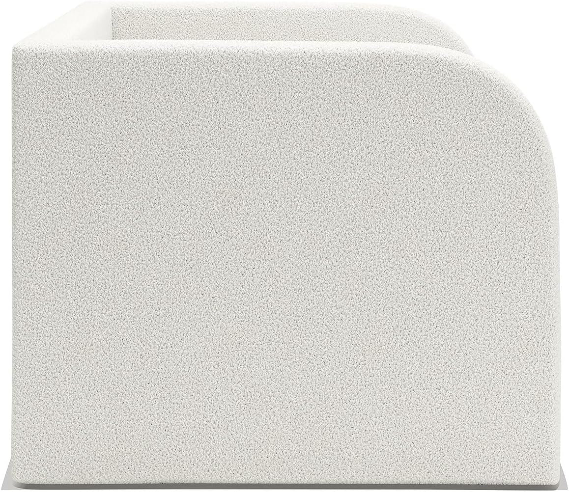 Signature Design by Ashley Shapella Boho Chic Upholstered Day Bed with 2 Storage Drawers, Foundation or Box Spring Not Needed, Full, Beige & White