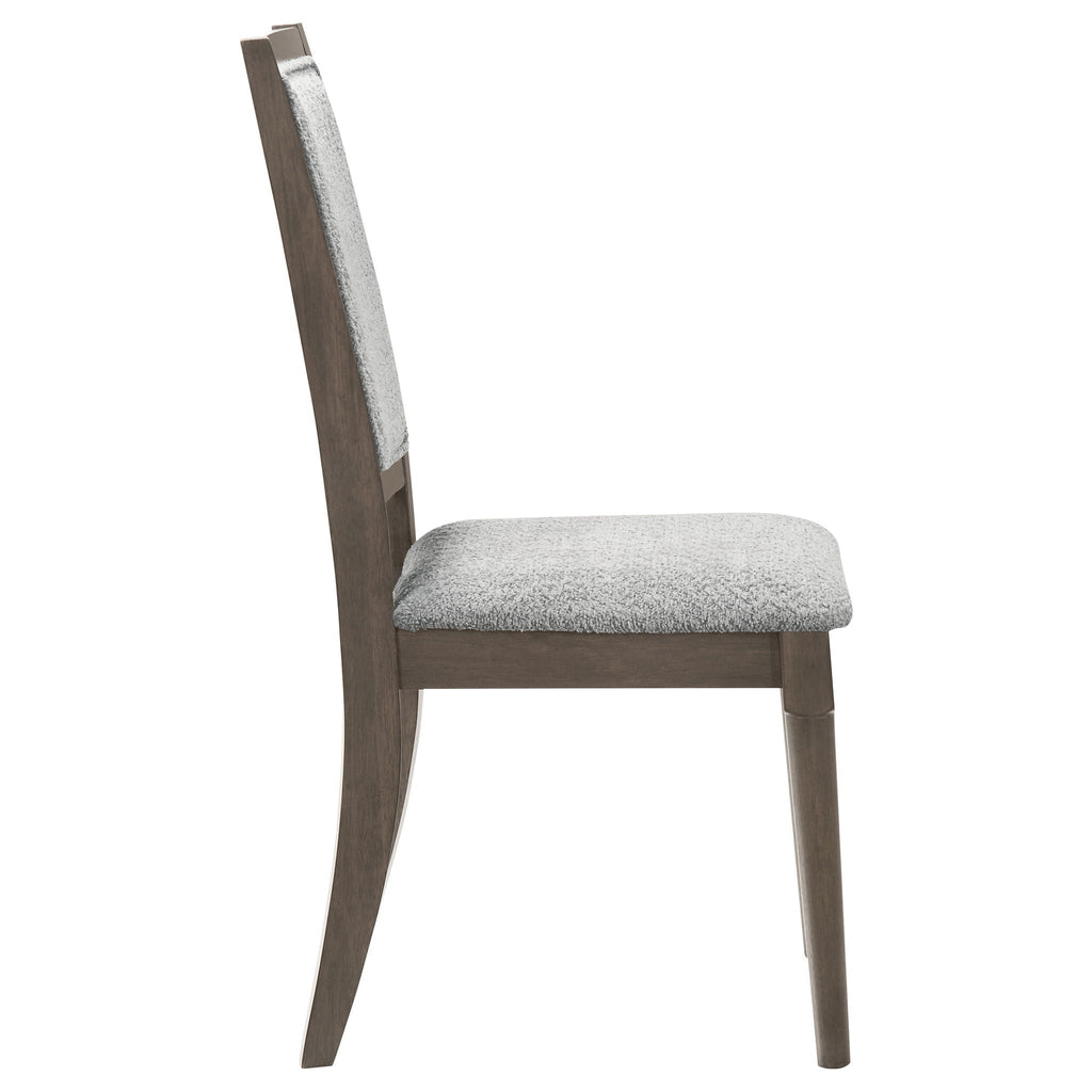 Perkins - Upholstered Dining Side Chair (Set of 2) - Dark Brown
