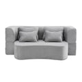 Modern Floor Sofa With 4 Pillows