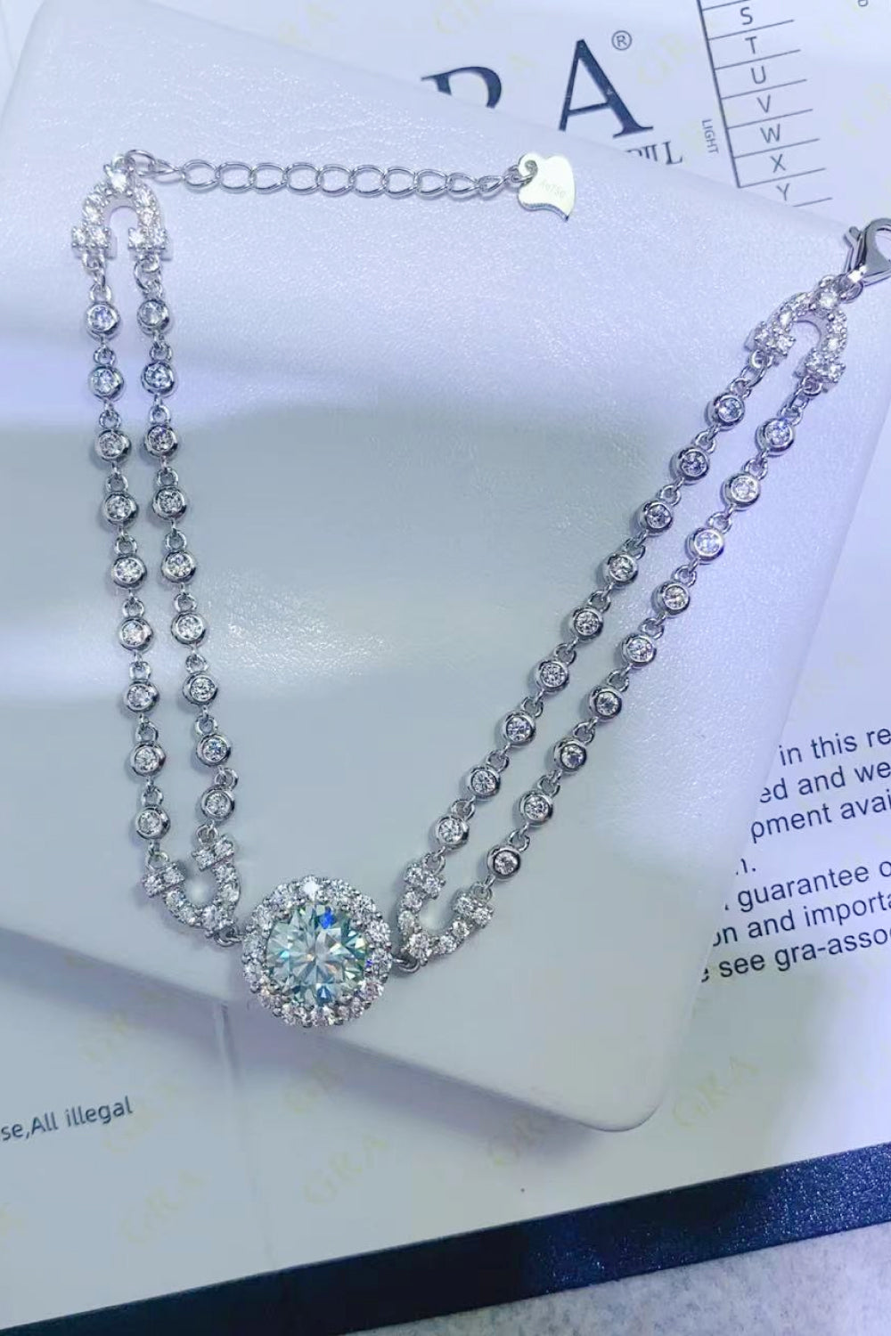 2 Carat Sparkala™ Double-Layered Bracelet (Platinum-Plated Fine Silver)