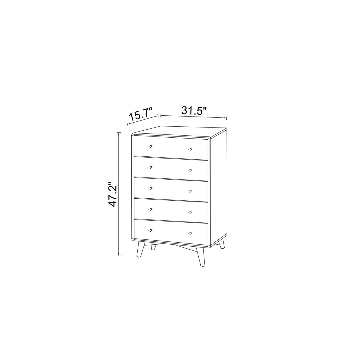 Caroline - Mid-Century, Modern Dresser