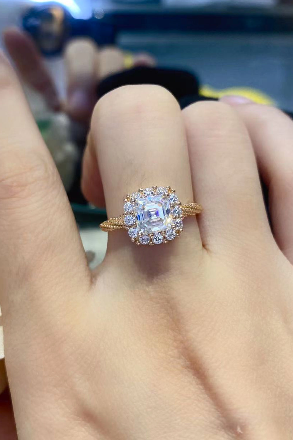 1 Carat Sparkala™ Twisted Ring (18k Rose Gold Over Pure Sterling Silver)