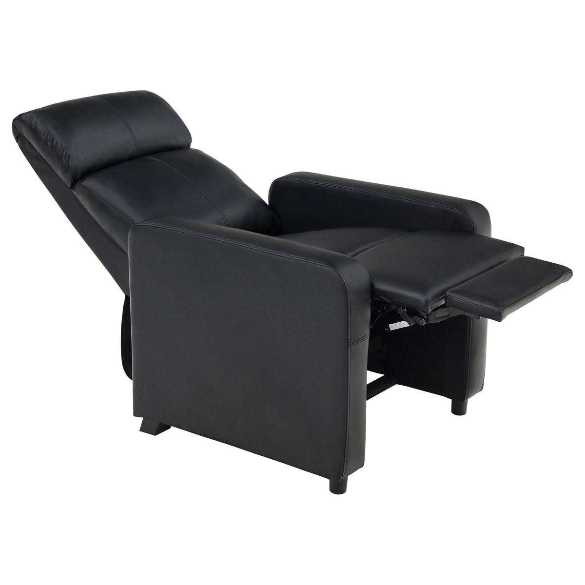 Push Back Recliner - Black