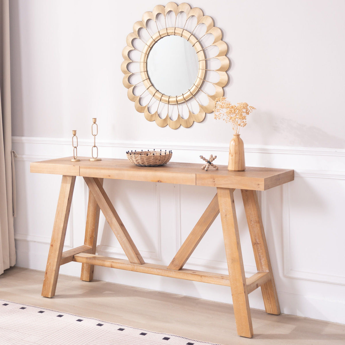A-Frame Console Table - Natural