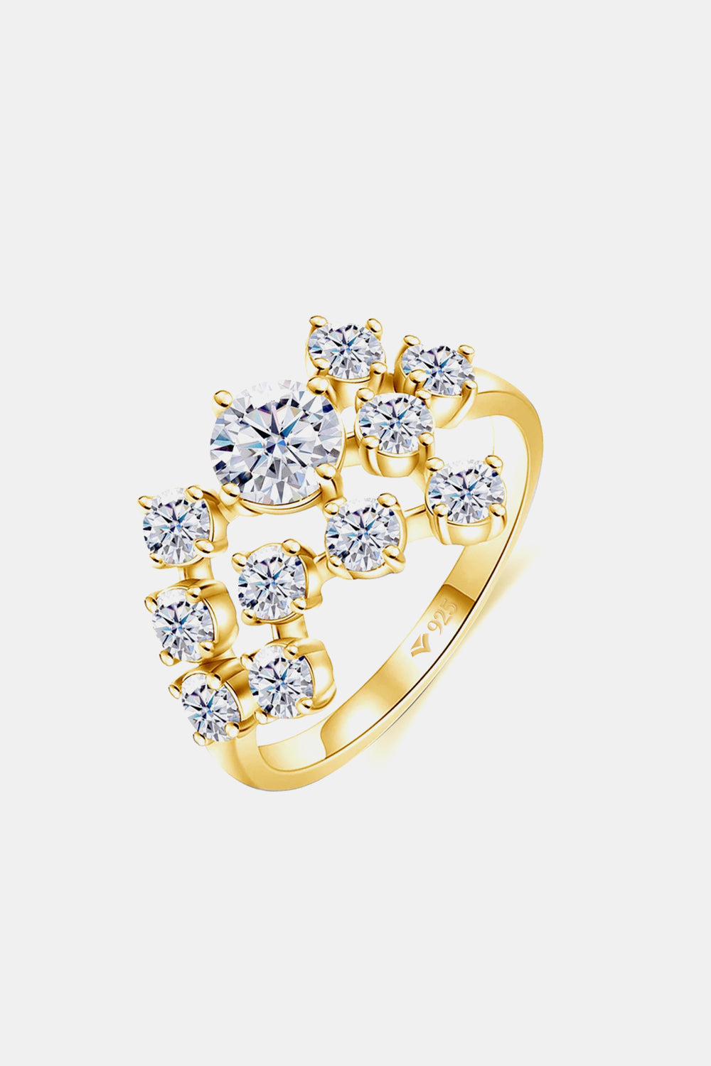 1.2 Carat Sparkala™ Platinum Over Pure Sterling Silver Ring