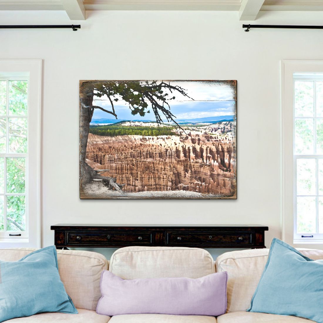 Canyon Tree View Art Wooden Wall Art by Nature Wonders - Nature Wildlife Decor  - 95281B