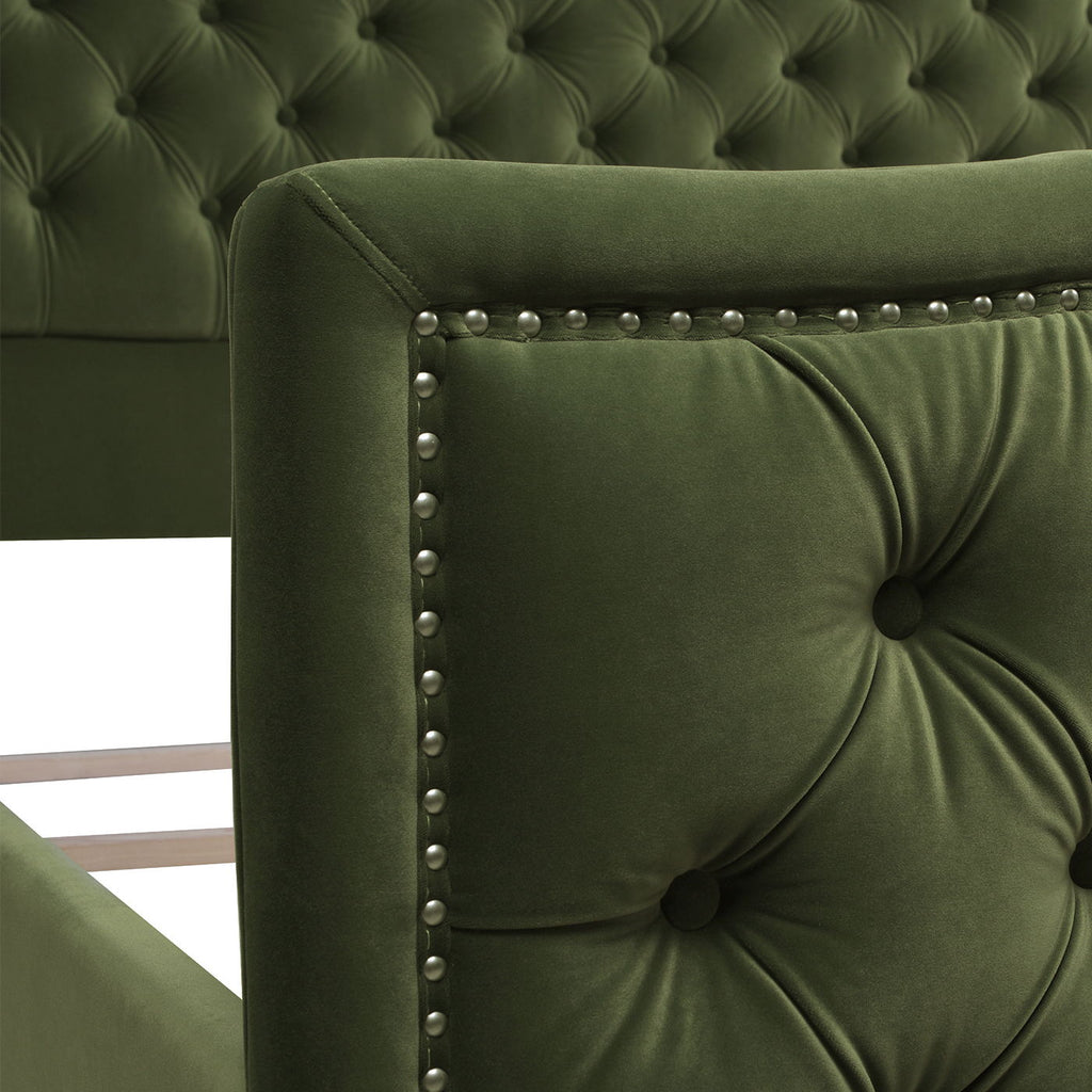 Marcella - Upholstered Shelter Headboard Bed Set