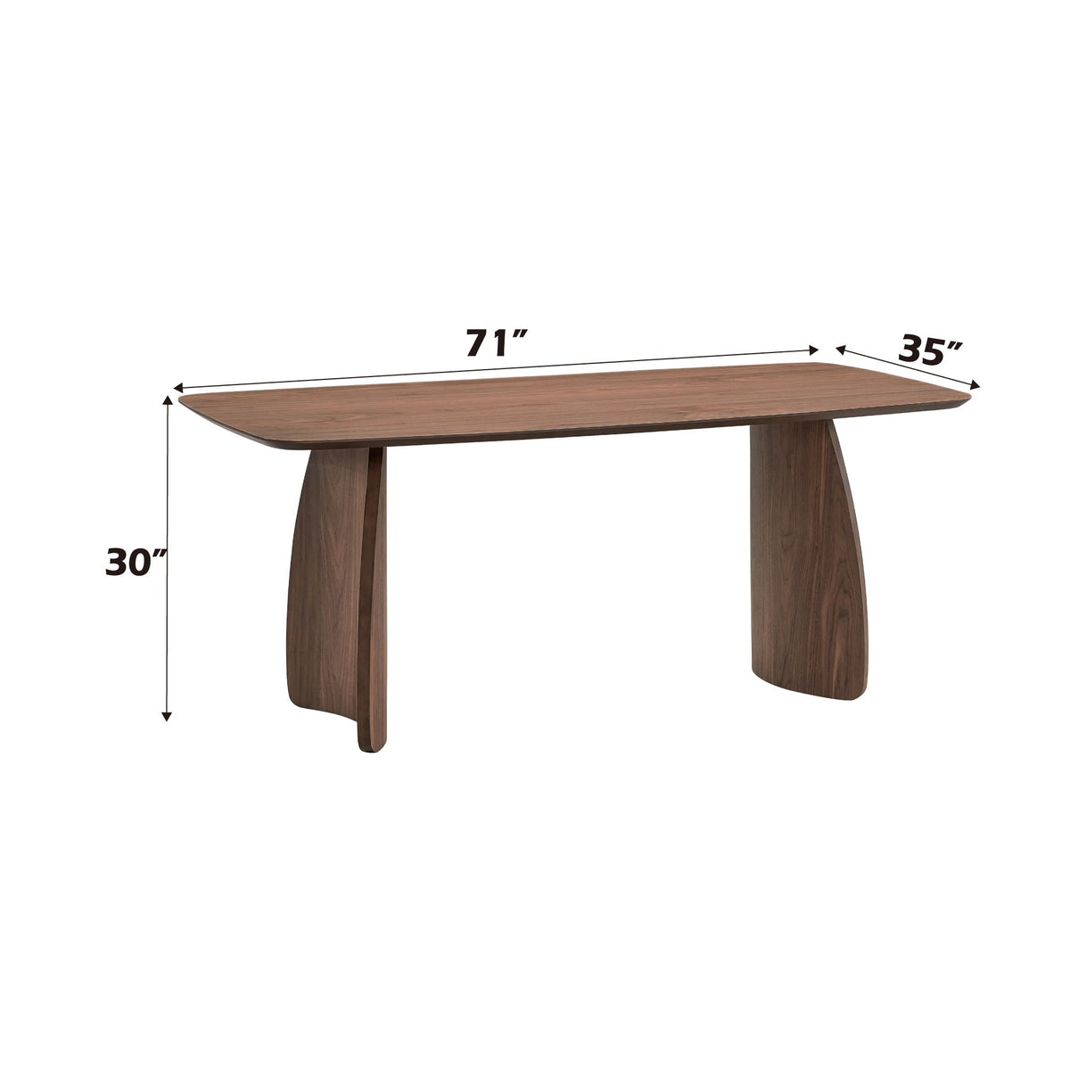 Hadasa Dining Table - Walnut