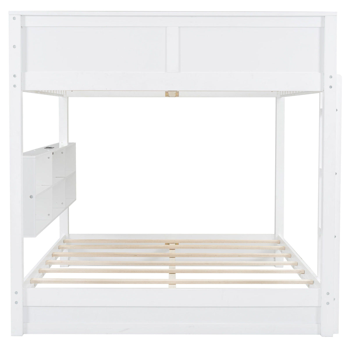 Bunk Bed With Storage Cabinets And USB Ports