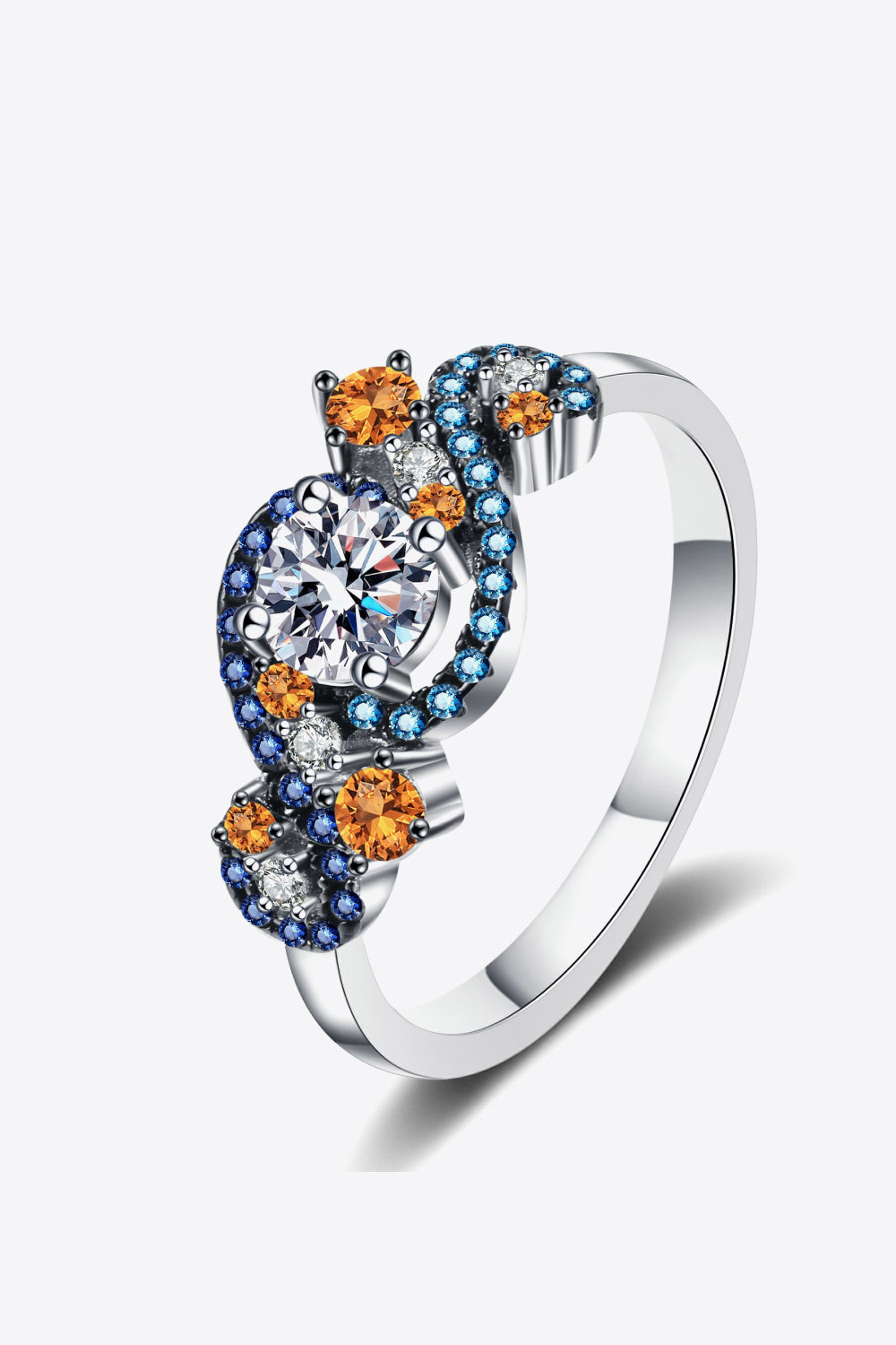 Sparkala™ Contrast 925 Sterling Silver Ring