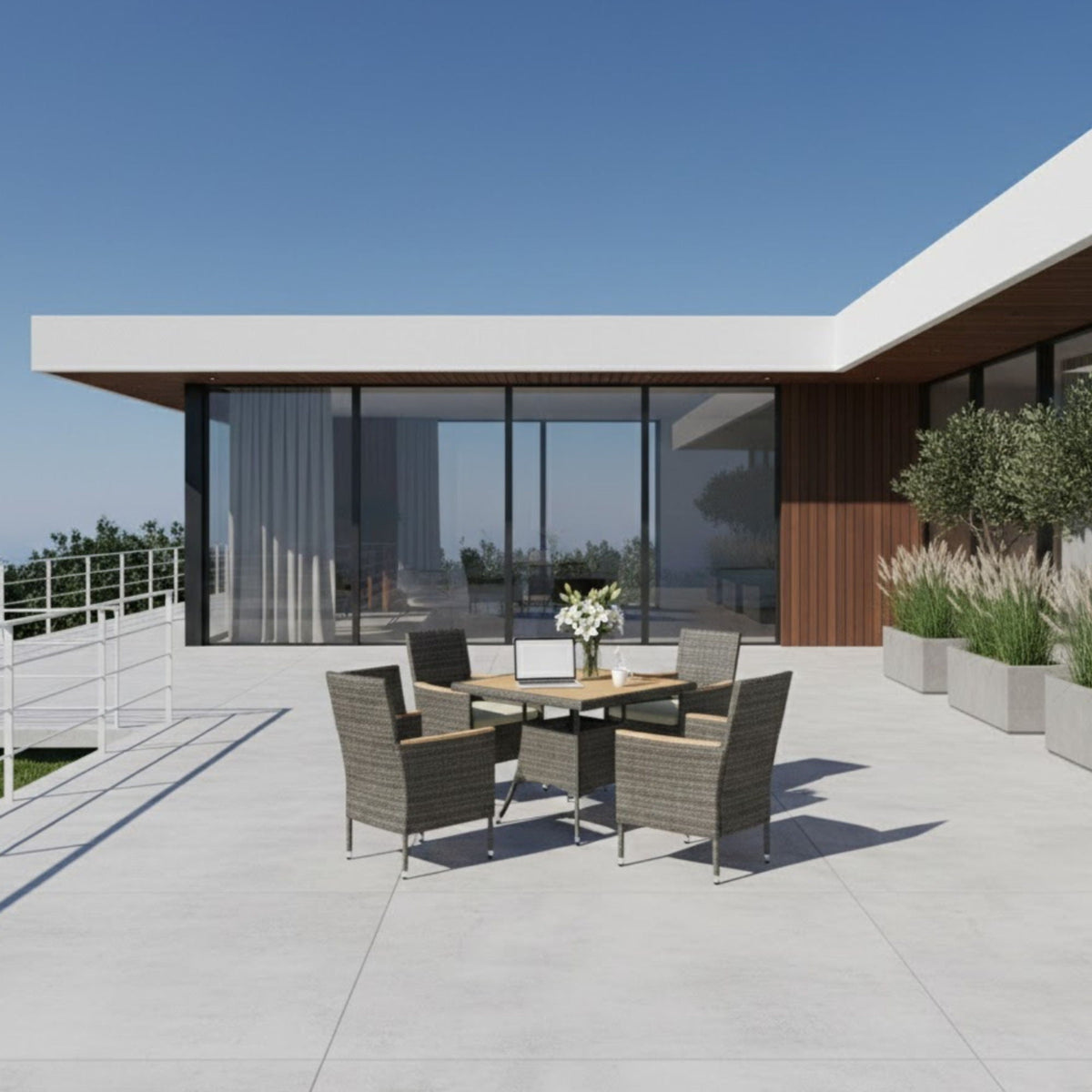 5 Piece Patio Dining Set With Table