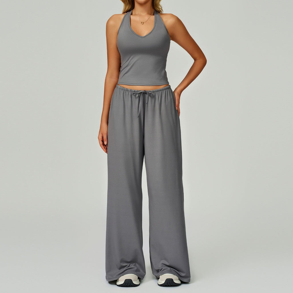 Yoga Set Quick-Drying Back-Smoothing Halter-Neck Sports Outfit