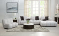 Manilla Sectional Sofa With Chair - Ivory White