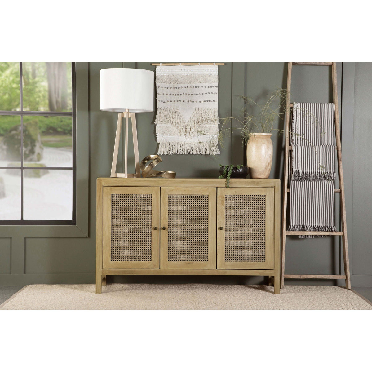 Ashton - 3 Door Accent Cabinet - Natural
