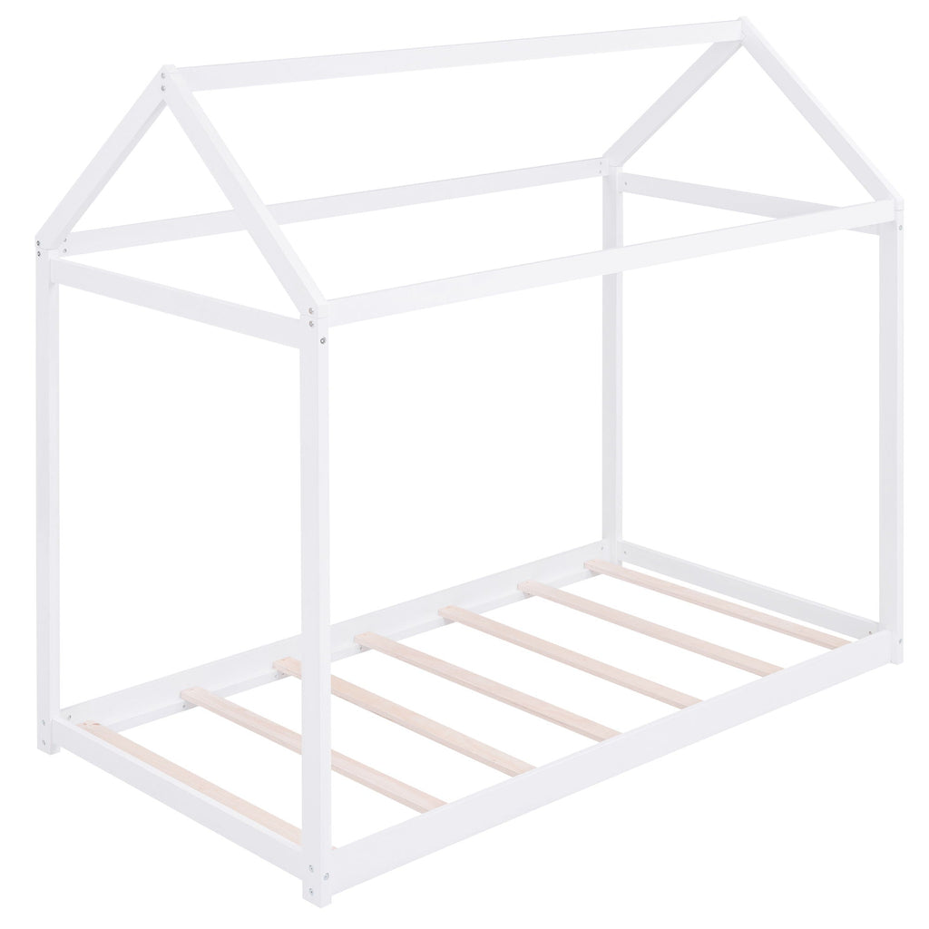 Wooden House Shaped Bed