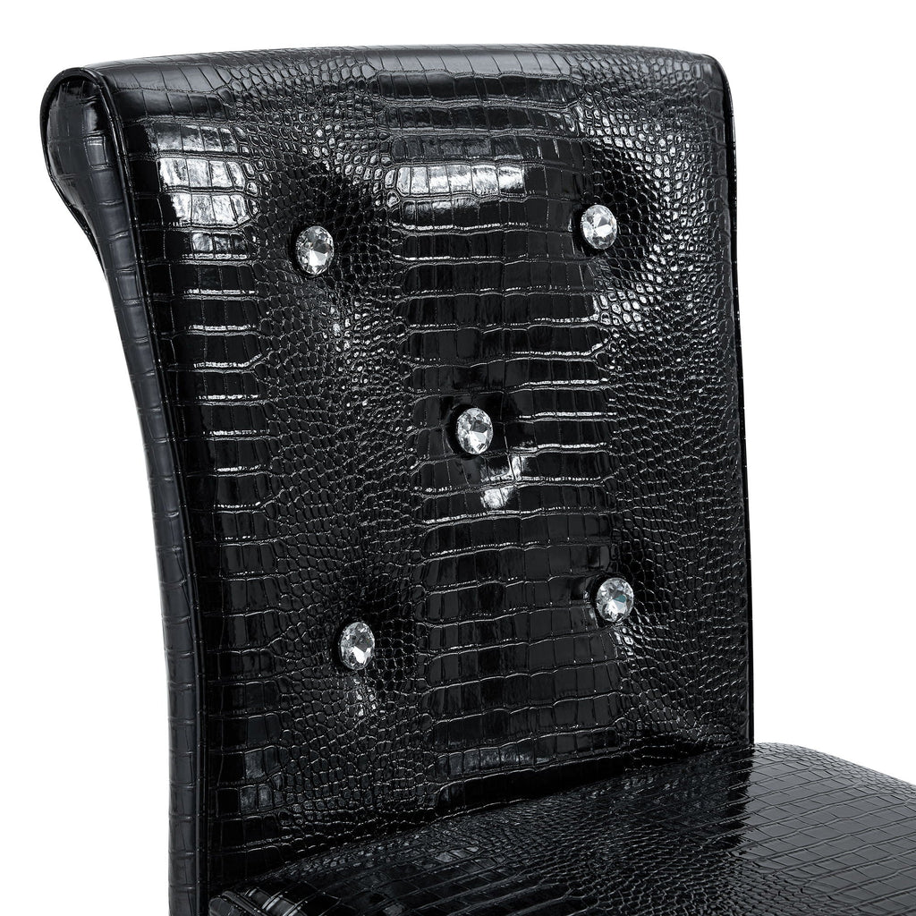 Bar Chairs & Crystal Clasp Design (Set of 2)