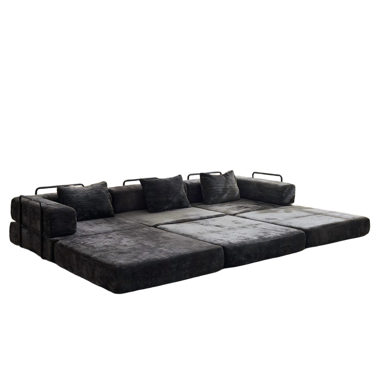 Convertible Floor Sofa Bed, Boneless Modular Sectional Sofa For Living Room