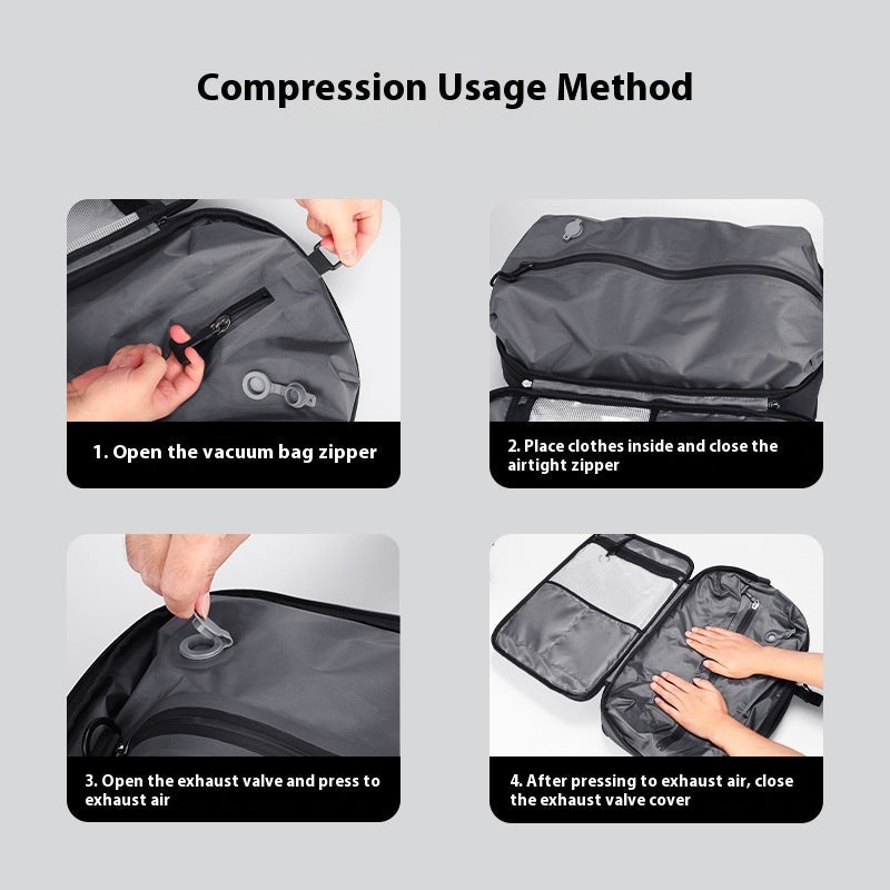 Vacuum Compression Backpack Travel Computer Business