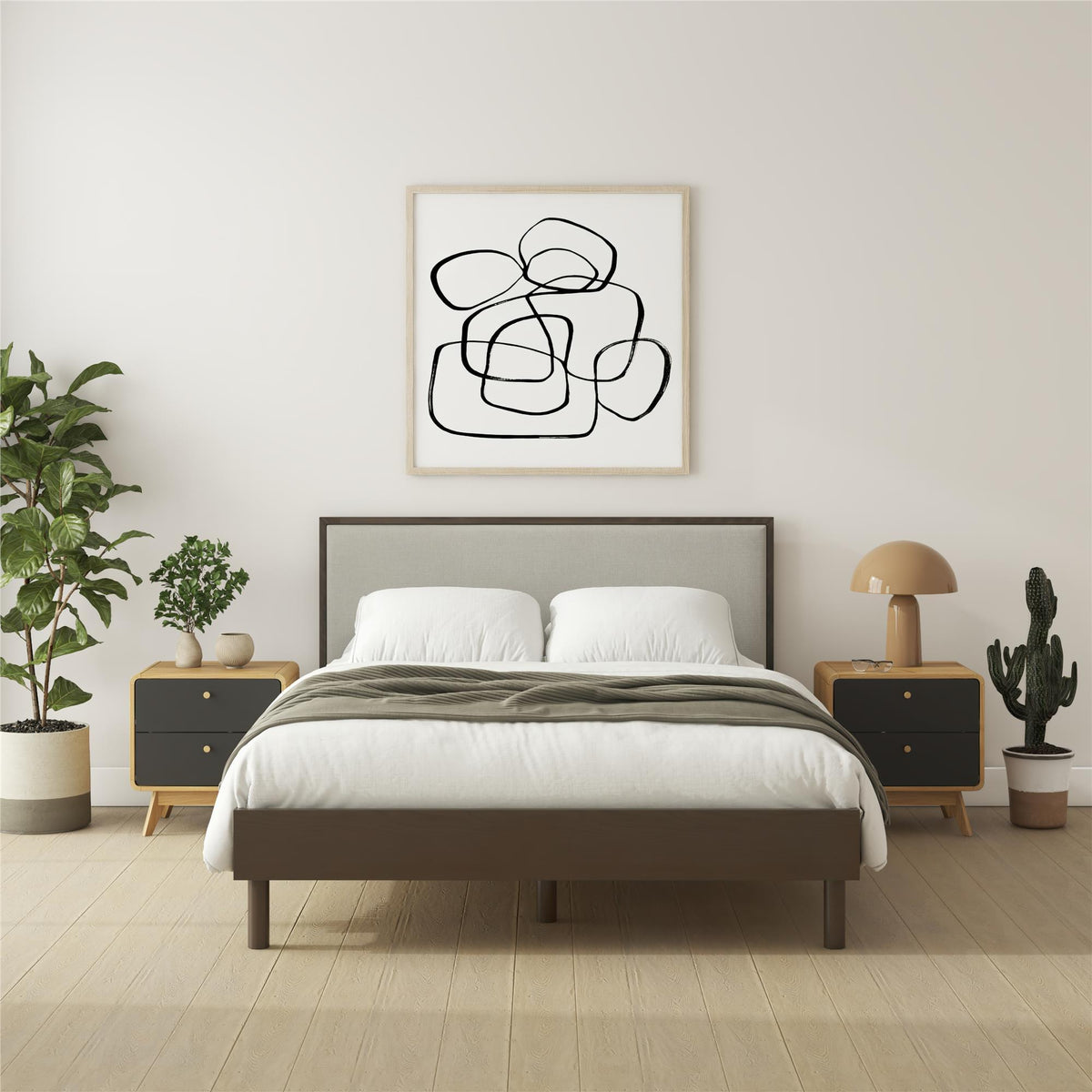 Minimalist Upholstered Headboard