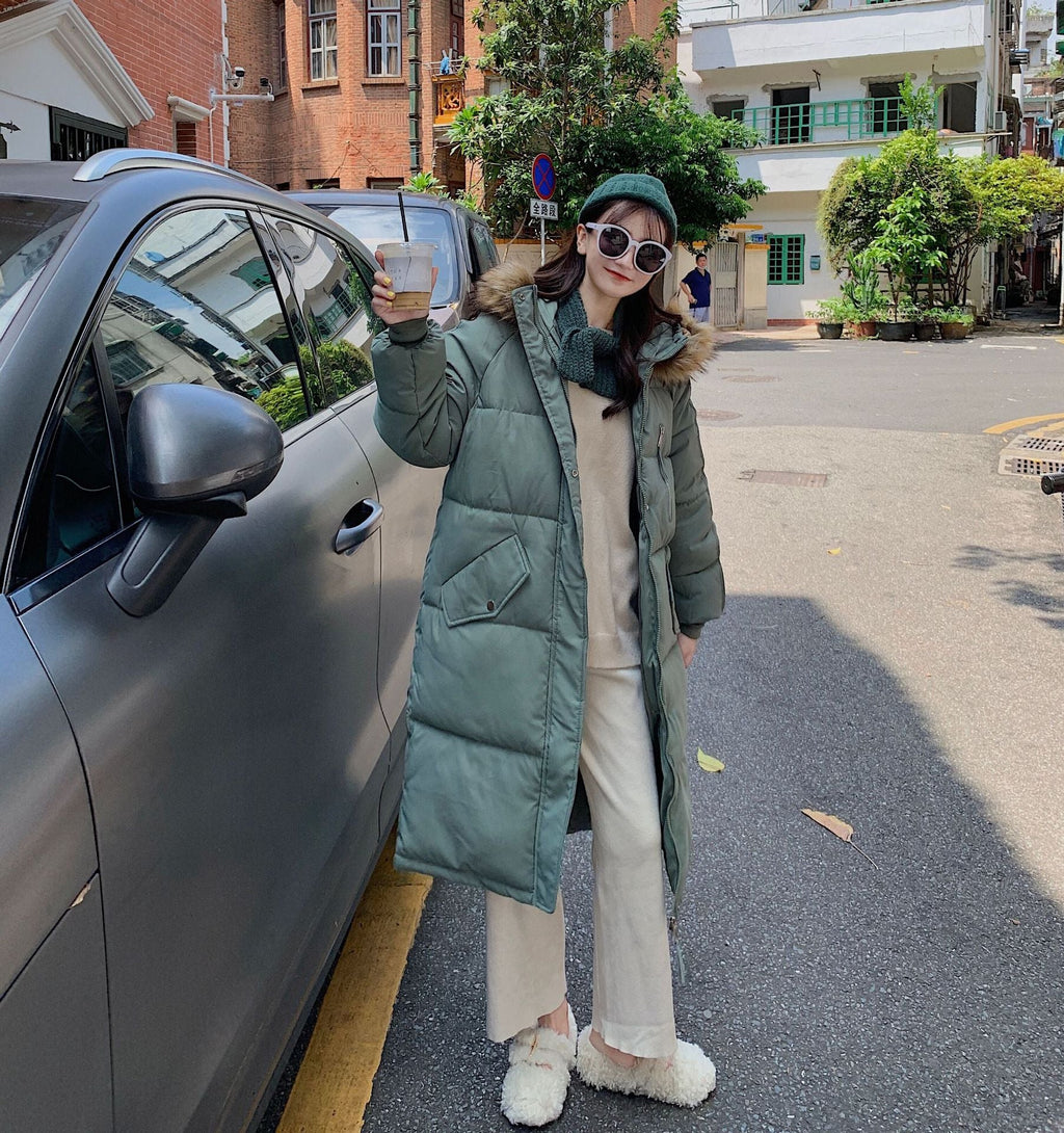 New Winter Mid-length Loose Plus-size Down Padded Jacket For Women