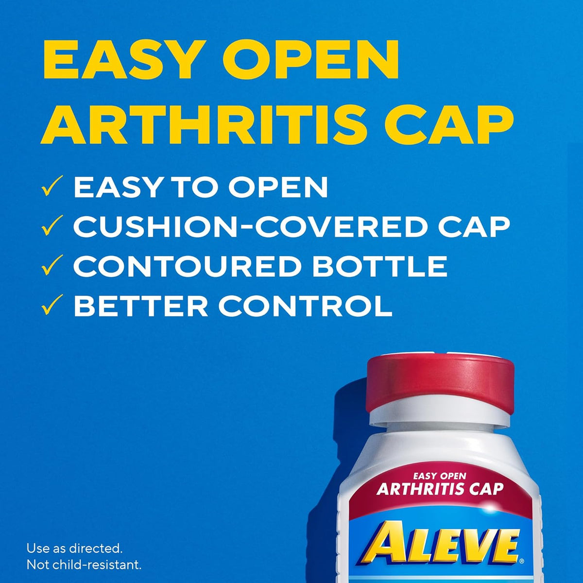 Gelcaps with Easy Open Arthritis Cap, Naproxen Sodium, Medication for Arthritis Pain, 160 Count