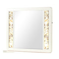 La Pierre - Rectangular Mirror With LED Lighting Panels - Beige