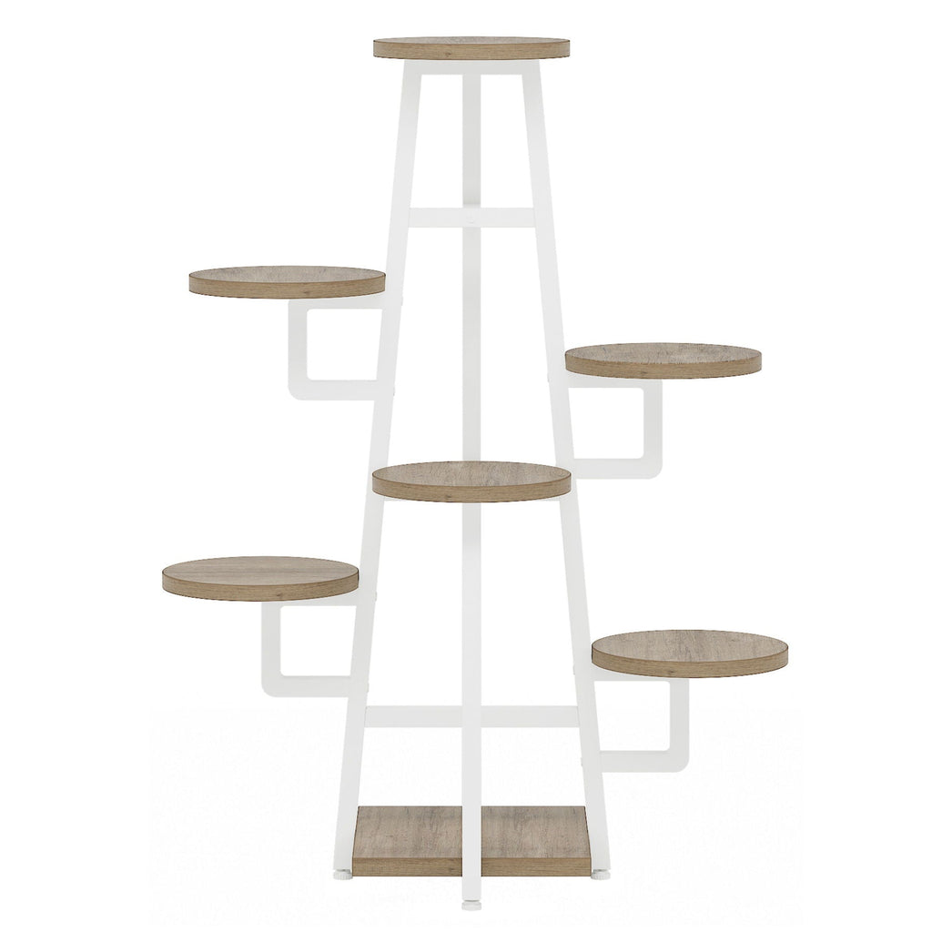 7 Tier Corner Plant Shelf With High Low Design For Living Room