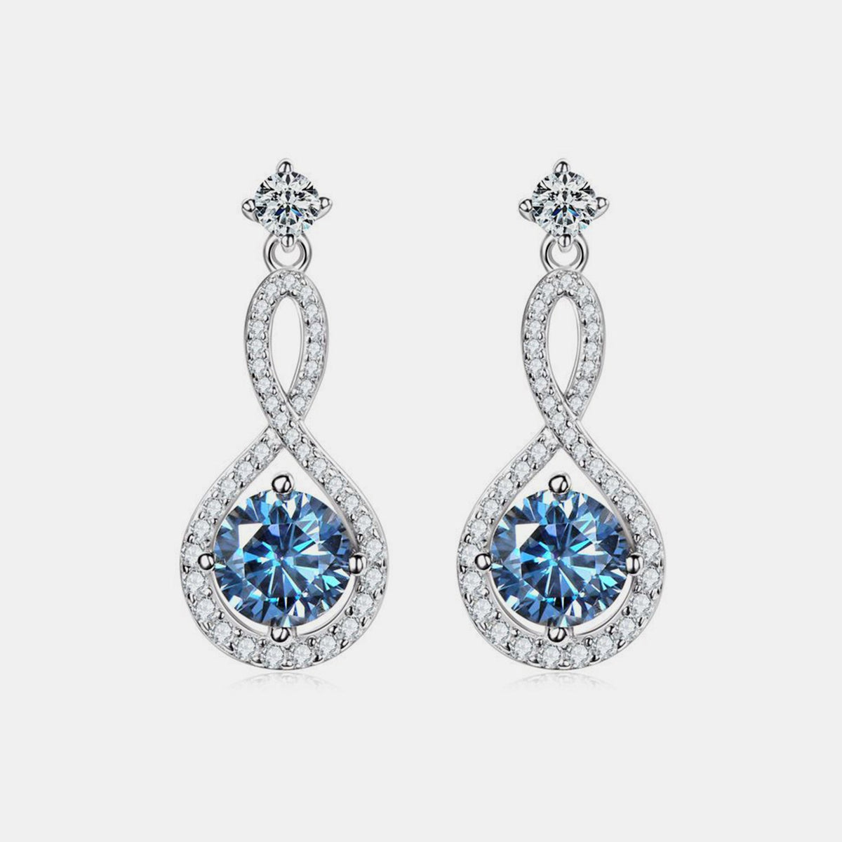 1 Carat Sparkala™ Pure Sterling Silver Earrings
