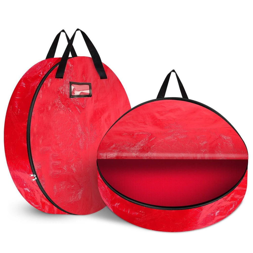 2-Pack: 30" Christmas Wreath Storage Bag 88L