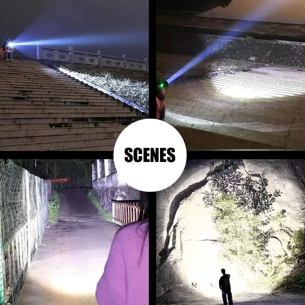 2-Pack: Portable and Multi-Functional Telescopic Zoomable Flashlight